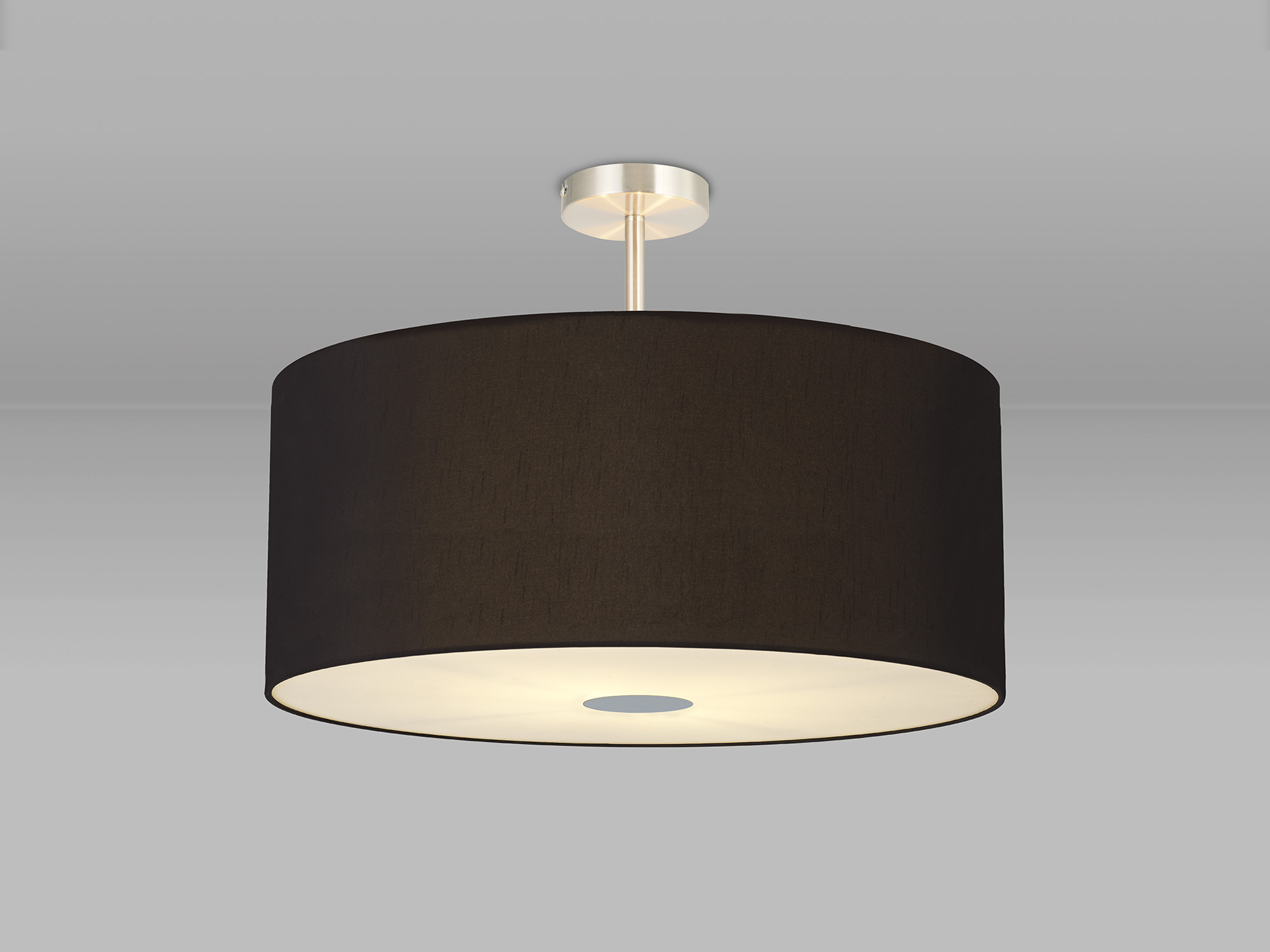 Baymont SN BL/GR Ceiling Lights Deco Semi Flush Fittings